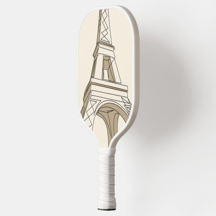 Eiffel Tower Parisian Elegance Pickleball Paddle