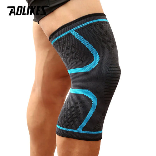 AOLIKES 1PCS Fitness Running Cycling Knee Support Braces Elastic Nylon